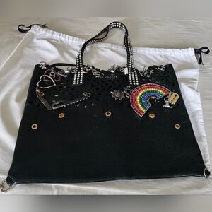 MARC JACOB LAZER CUT EMBELLISHED WINGMAN LIMITED EDITION TOTE BAG